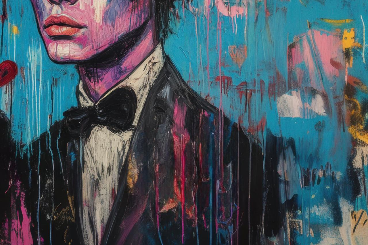 "Match" unieke XXL 1/1 Giclee op katoenen canvas 150 x 100 cm