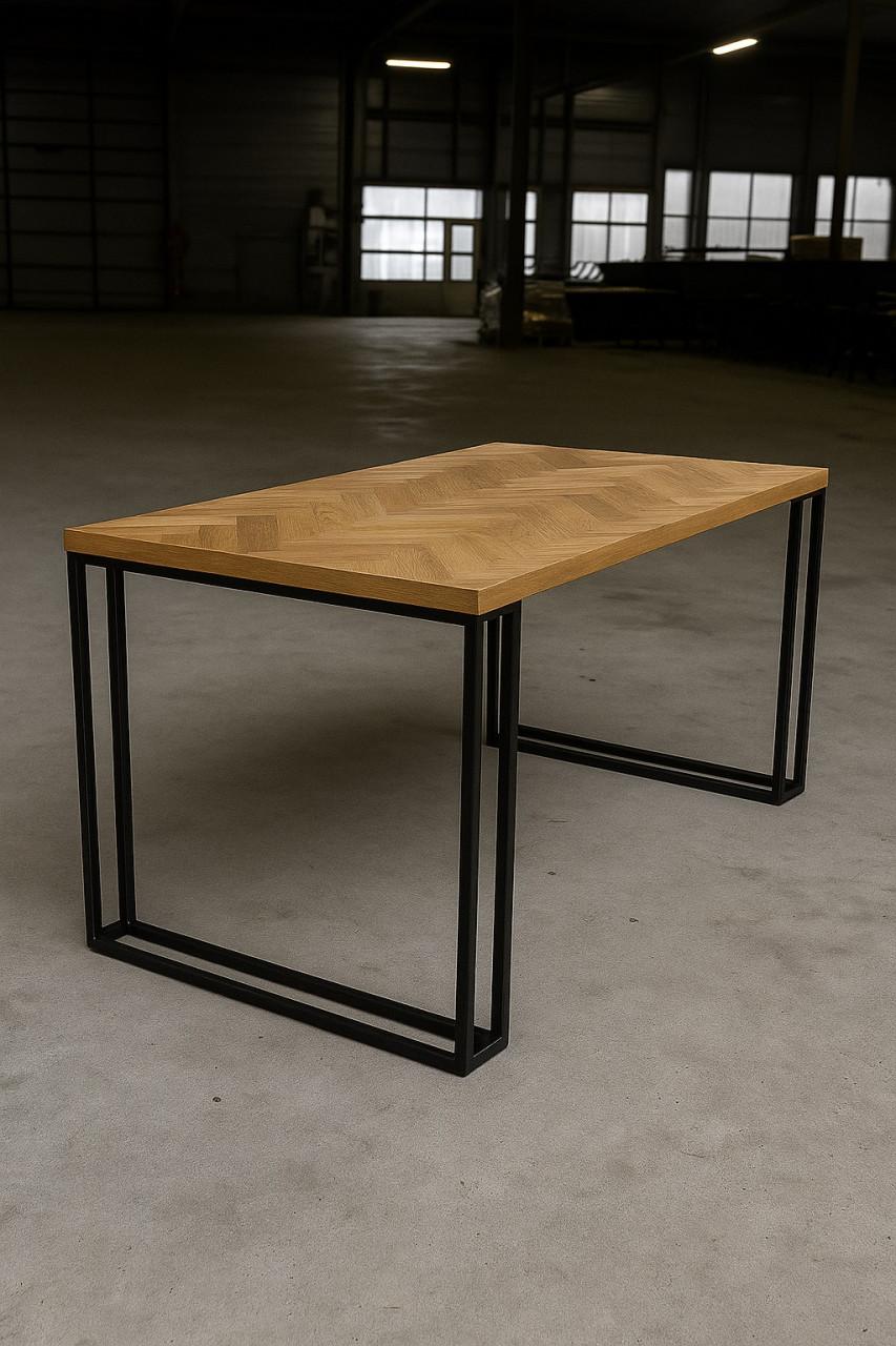Nieuwe visgraat tafel 160x95 in verpakking