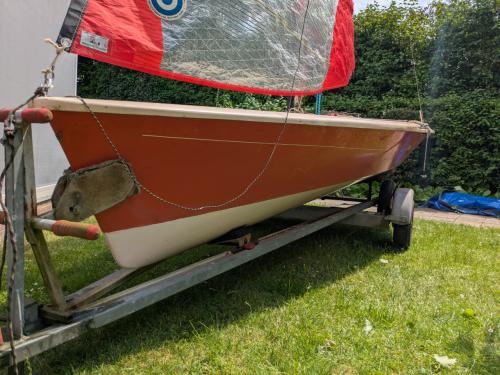 Tasar, open zeilboot, twee persoons zeilboot, BIEDEN