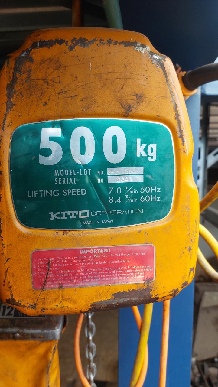 Elektrische takel Kito 500kg