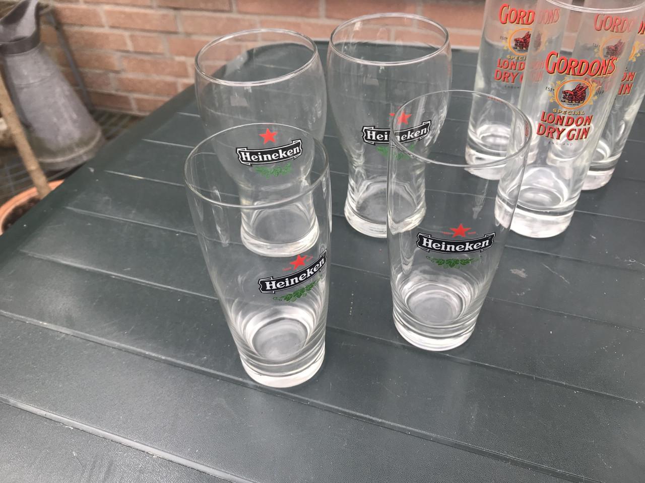 Bier,fris glazen
