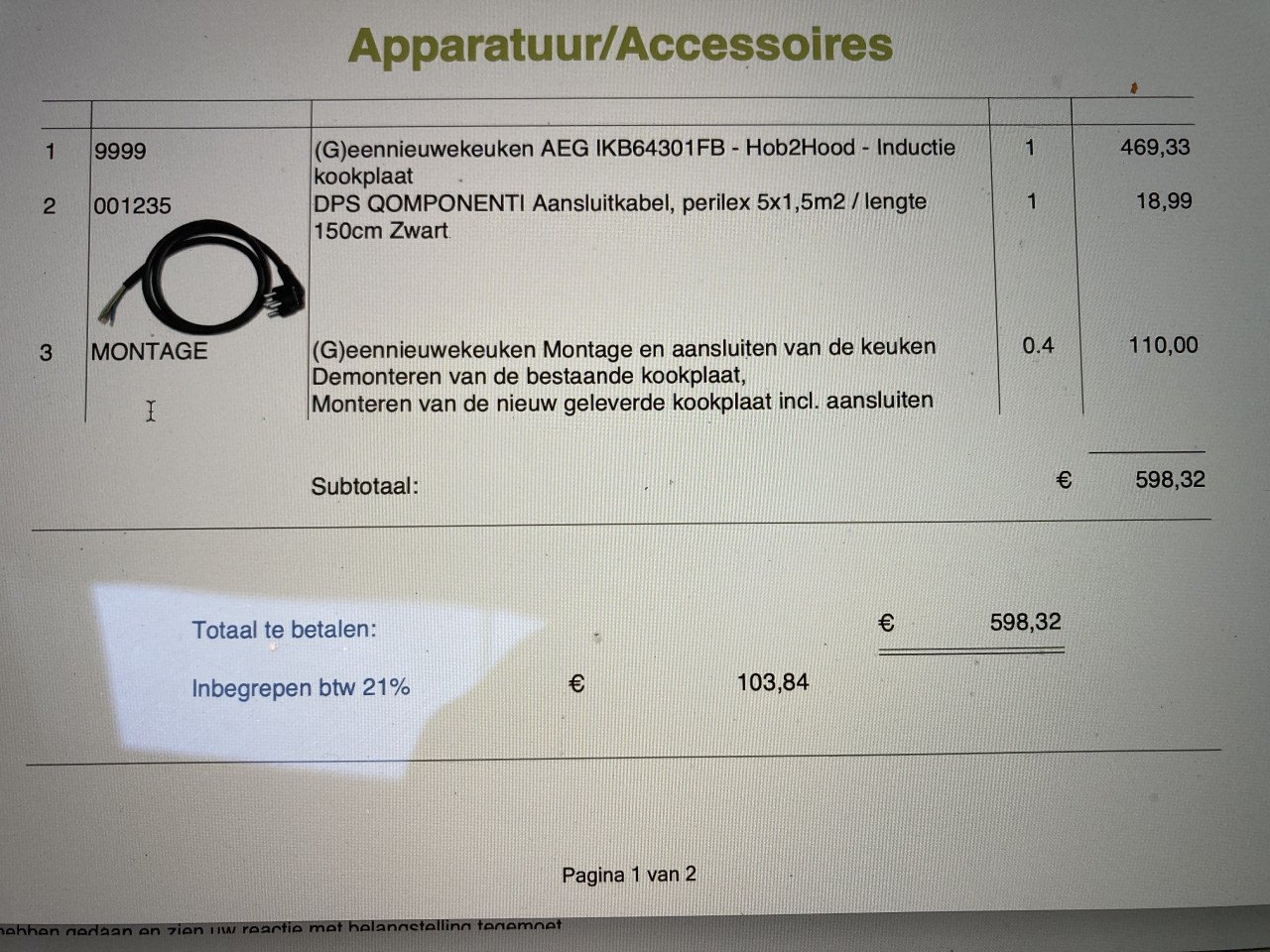 AEG IKB64301FB als beste getest! maar met hoekje eraf