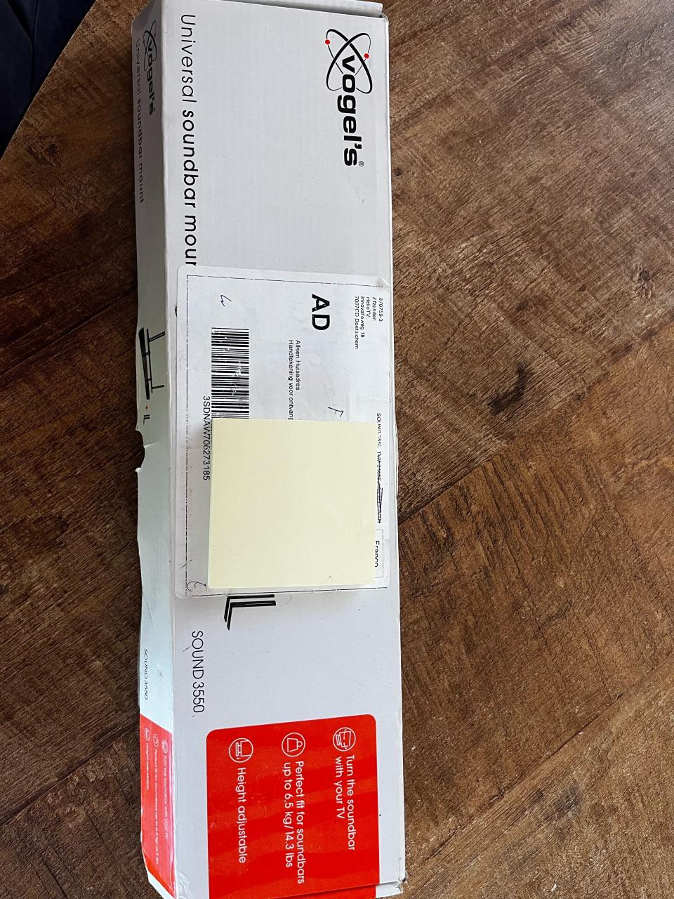 Vogel’s SOUND 3550 Soundbar beugel – ongebruikt