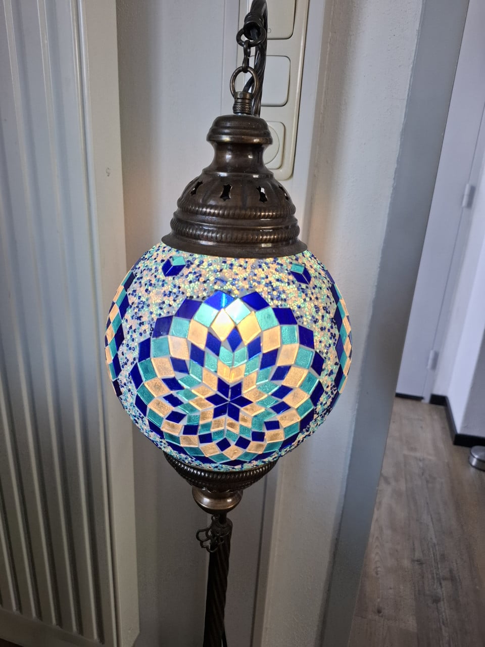 Marokkaanse vloerlamp en tafellamp