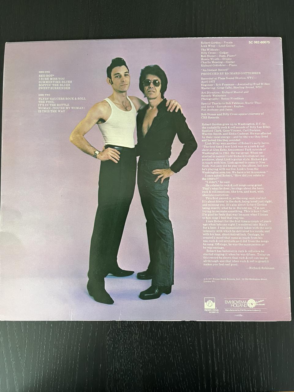 LP Robert Gordon with Link Wray (vinyl)