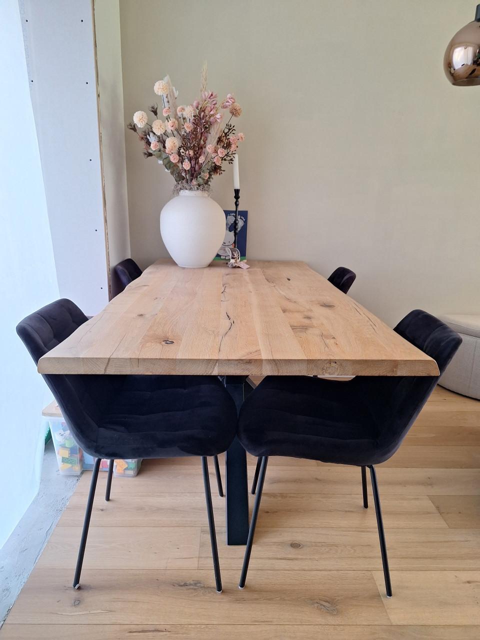 6 mooie eetkamerstoelen zwart, nog heel netjes