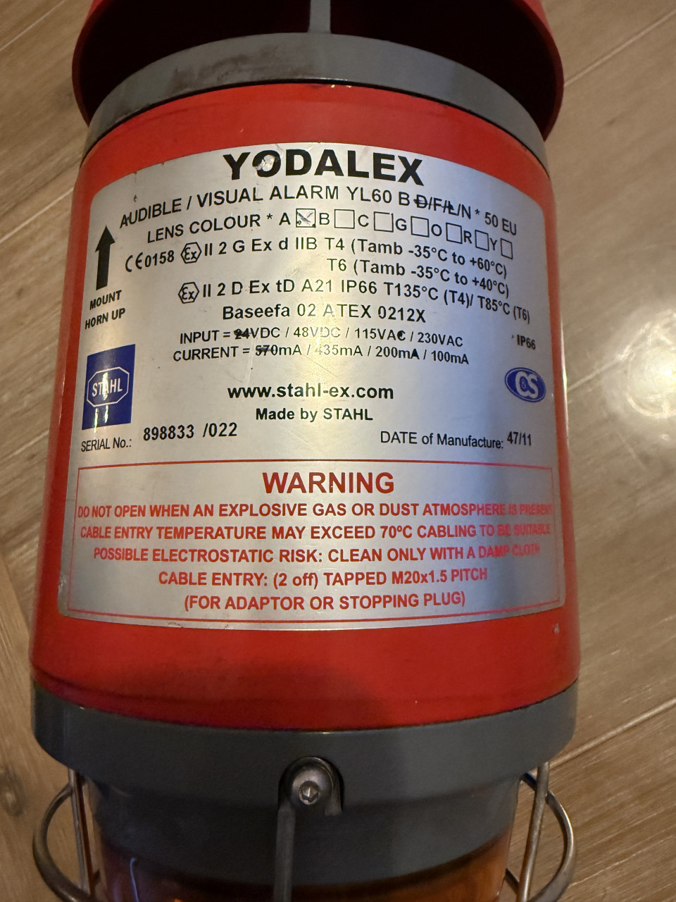 Industriële Yodalex alarm