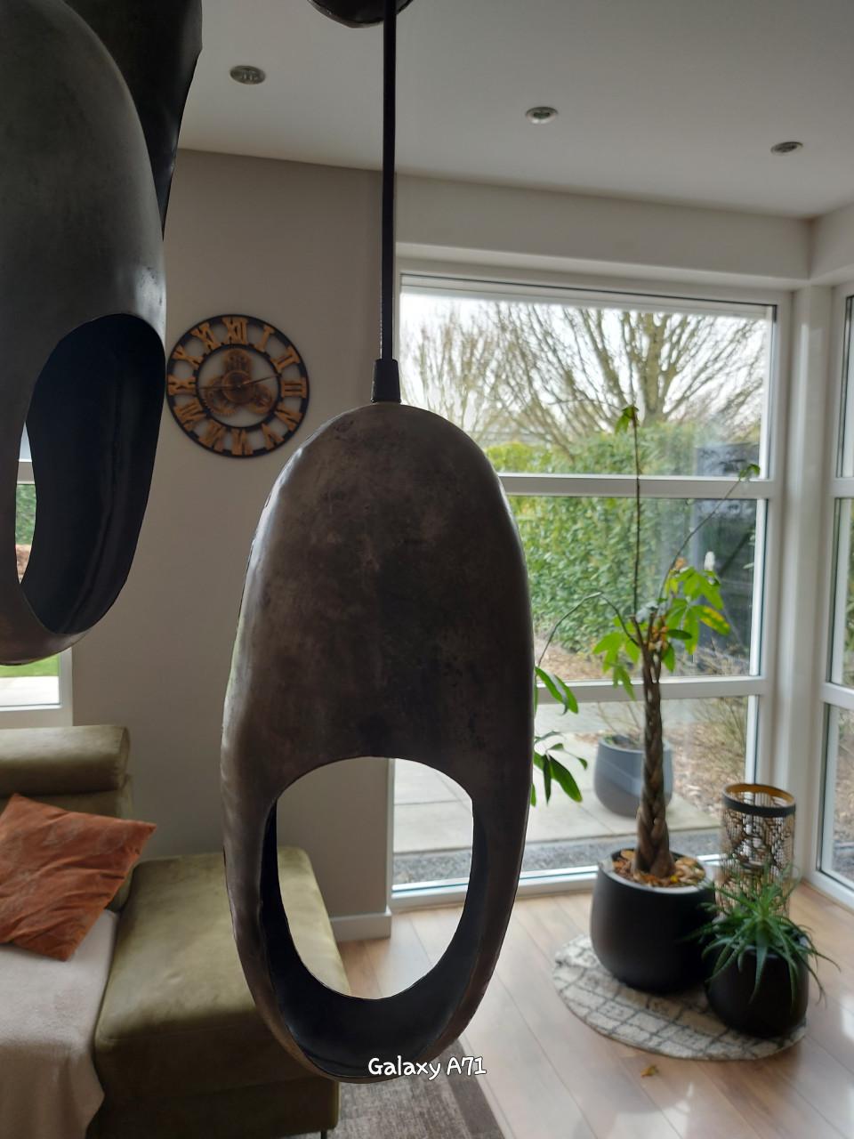 Hanglamp met 5 pendels.