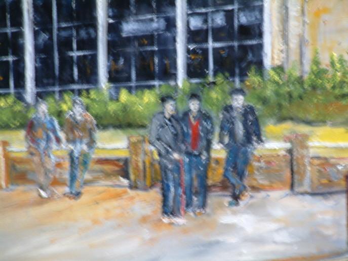 Vissers - Vissers vrouwen  schilderijen   Jac Caljouw  Arnemuiden