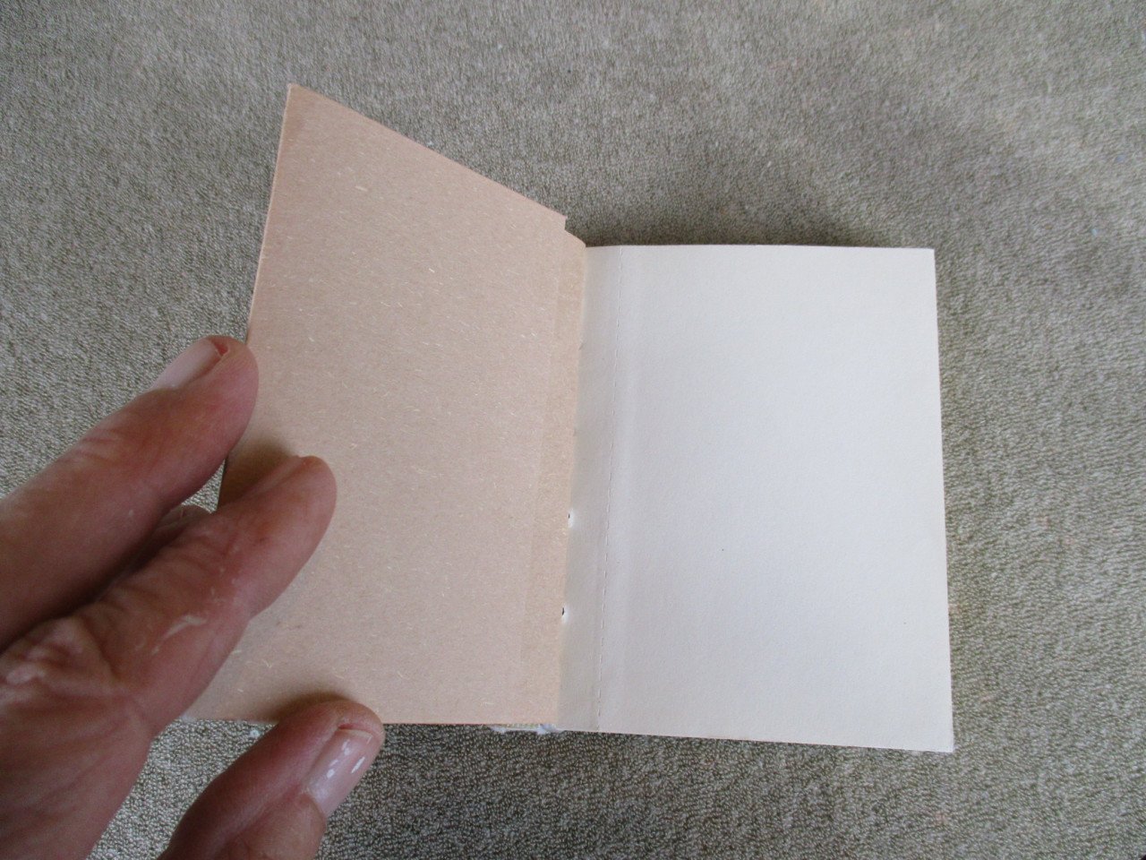 Kleine notitieboekjes handgeschept papier met strand thema, 10 stuks