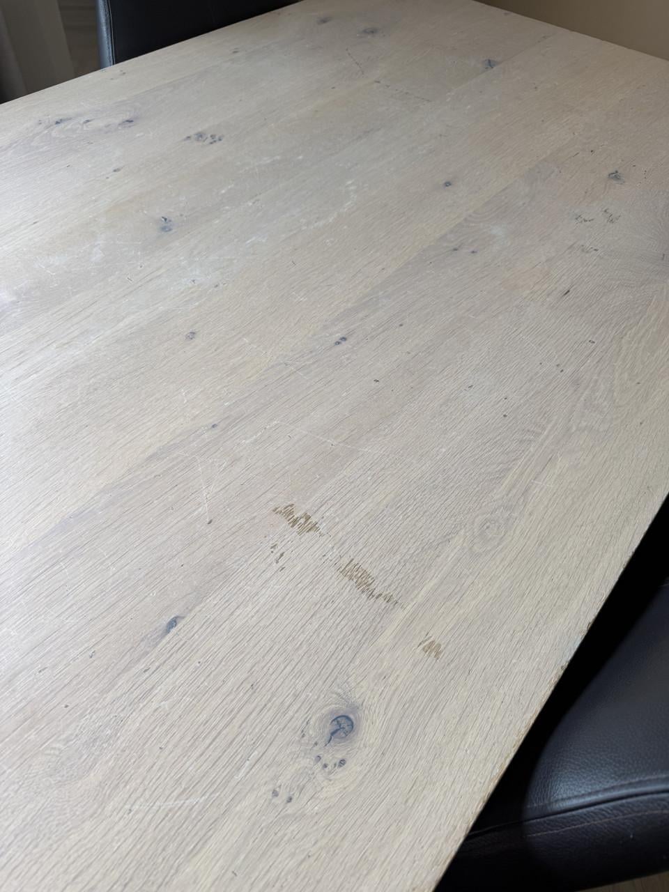 Bert Plantagie Eettafel RVS met Eiken blad