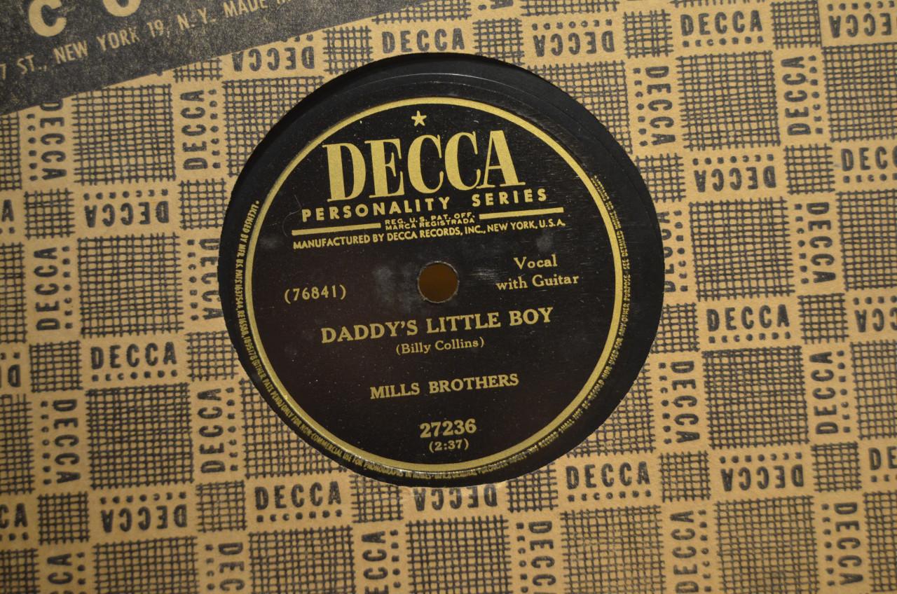 78 rpm Mills Brothers jaren '40 en '50 héél veel stuks.
