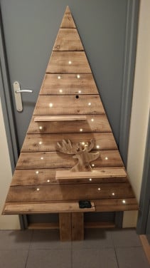 Houten kerstboom