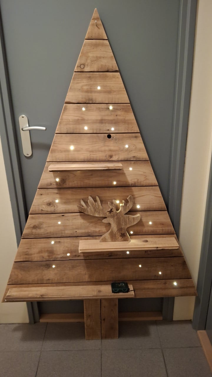 Houten kerstboom