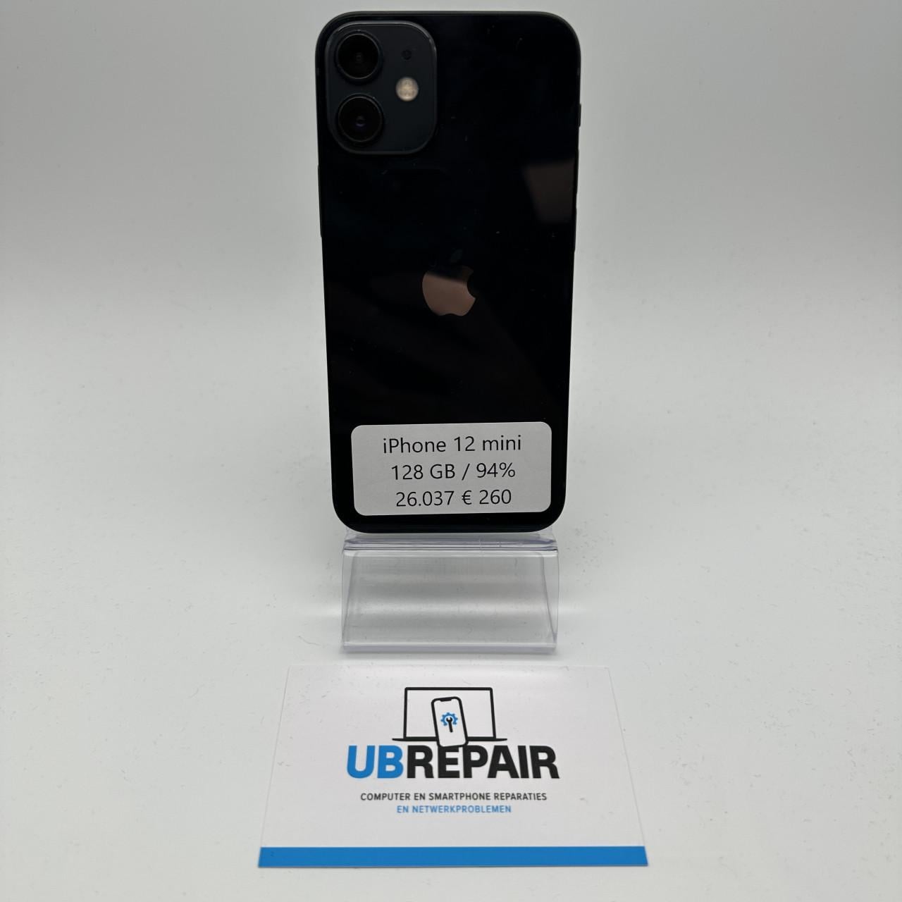 Apple iPhone 12 mini zwart 128 GB