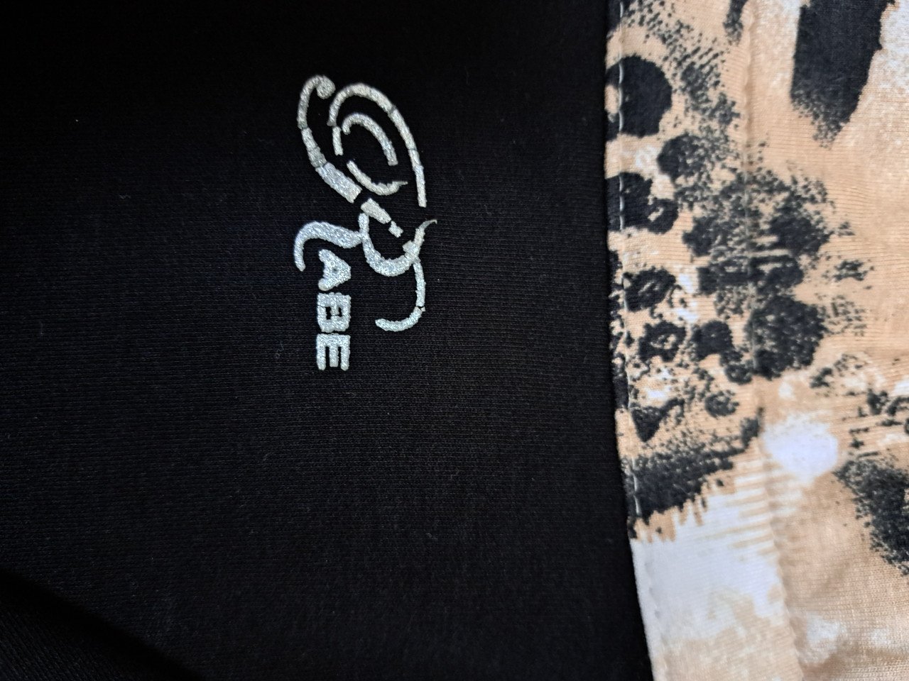 Z.g.a.n zwart vest met tijgerprint  : Rabe