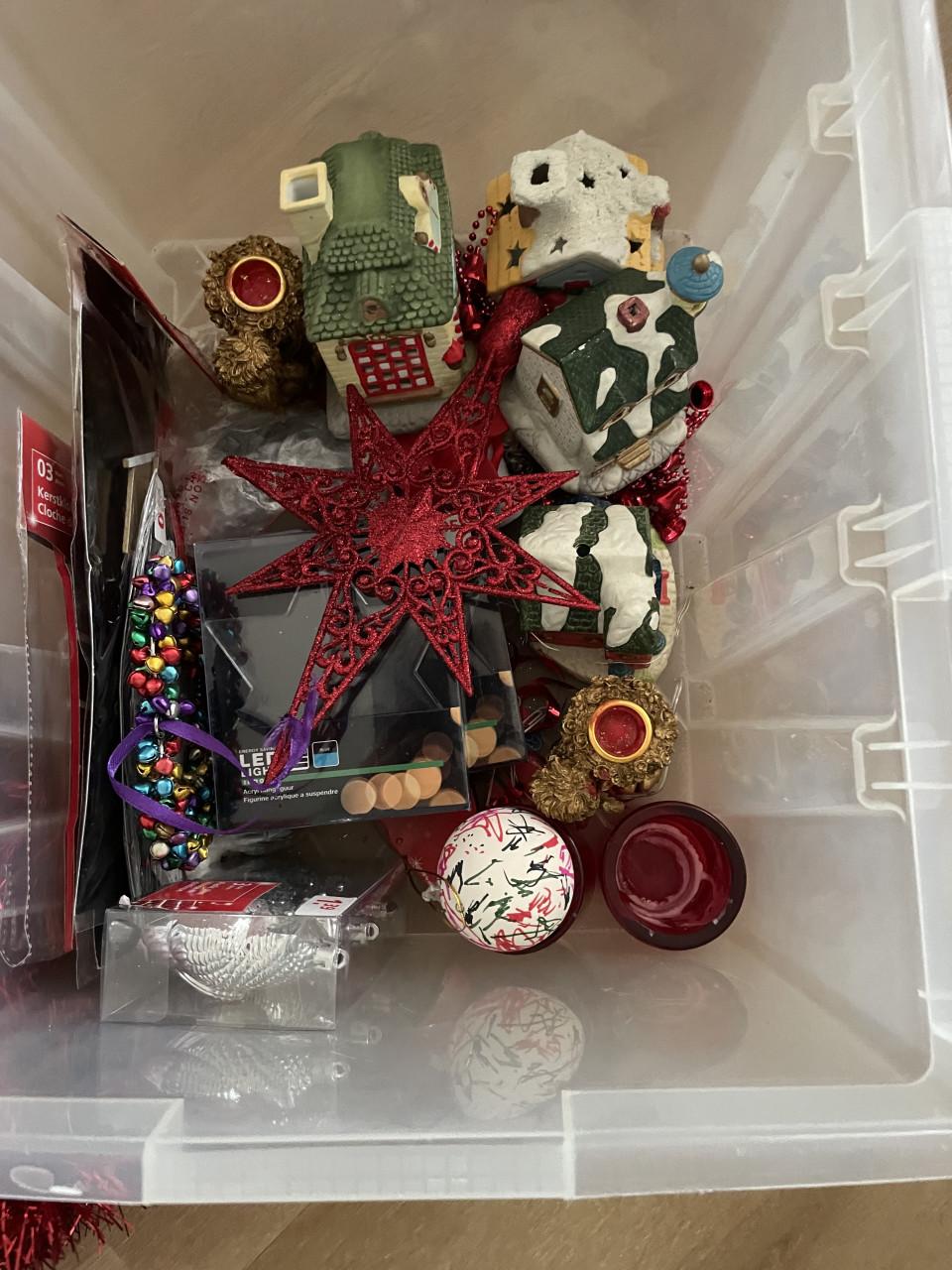 Kerstboom incl lampjes en kerstballen