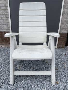 Hartmann kunststof tuinstoelen, 2 stuks, wit