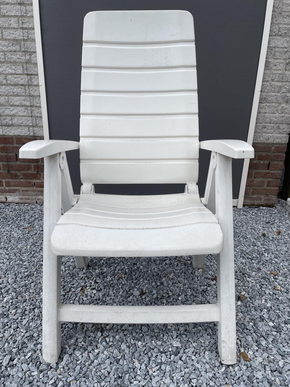 Hartmann kunststof tuinstoelen, 2 stuks, wit
