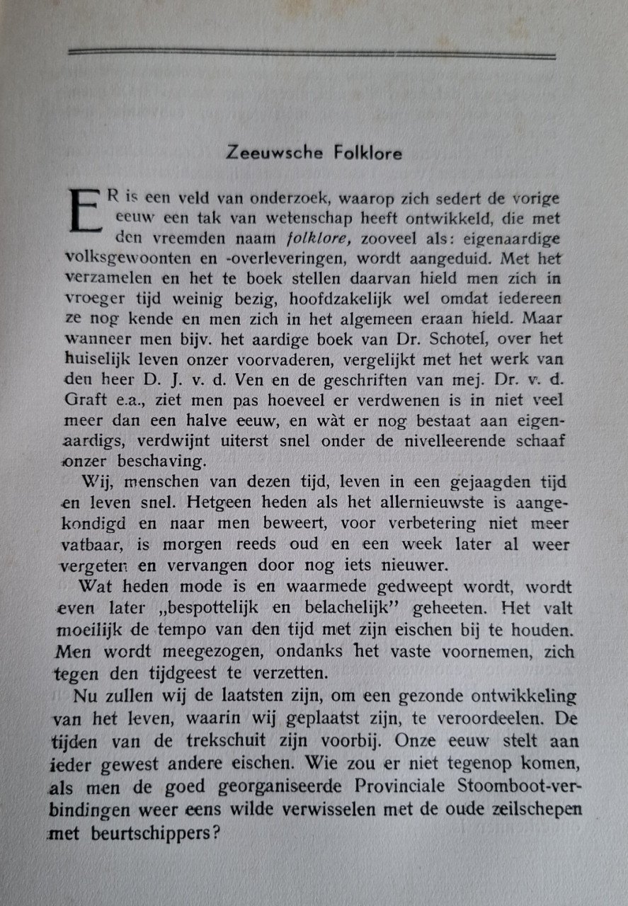 Ons Zeeuwsch Verleden (uit 1933), door A.M. Wessels