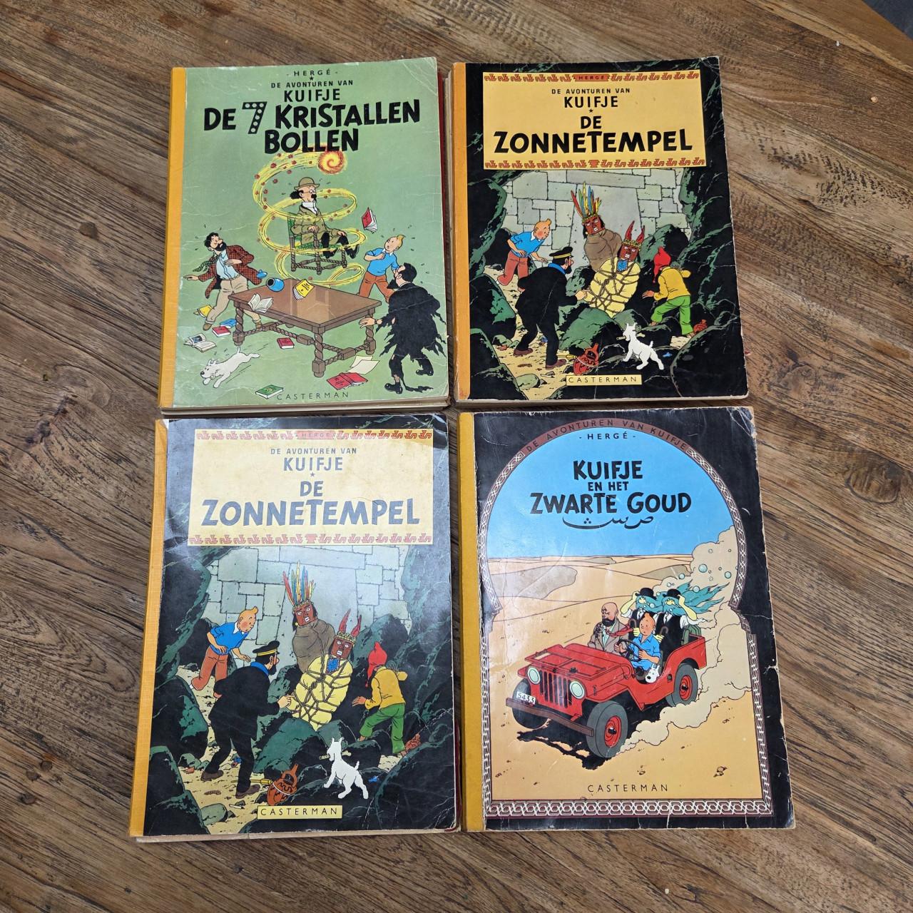 Kuifje 1e reeks met linnen rug