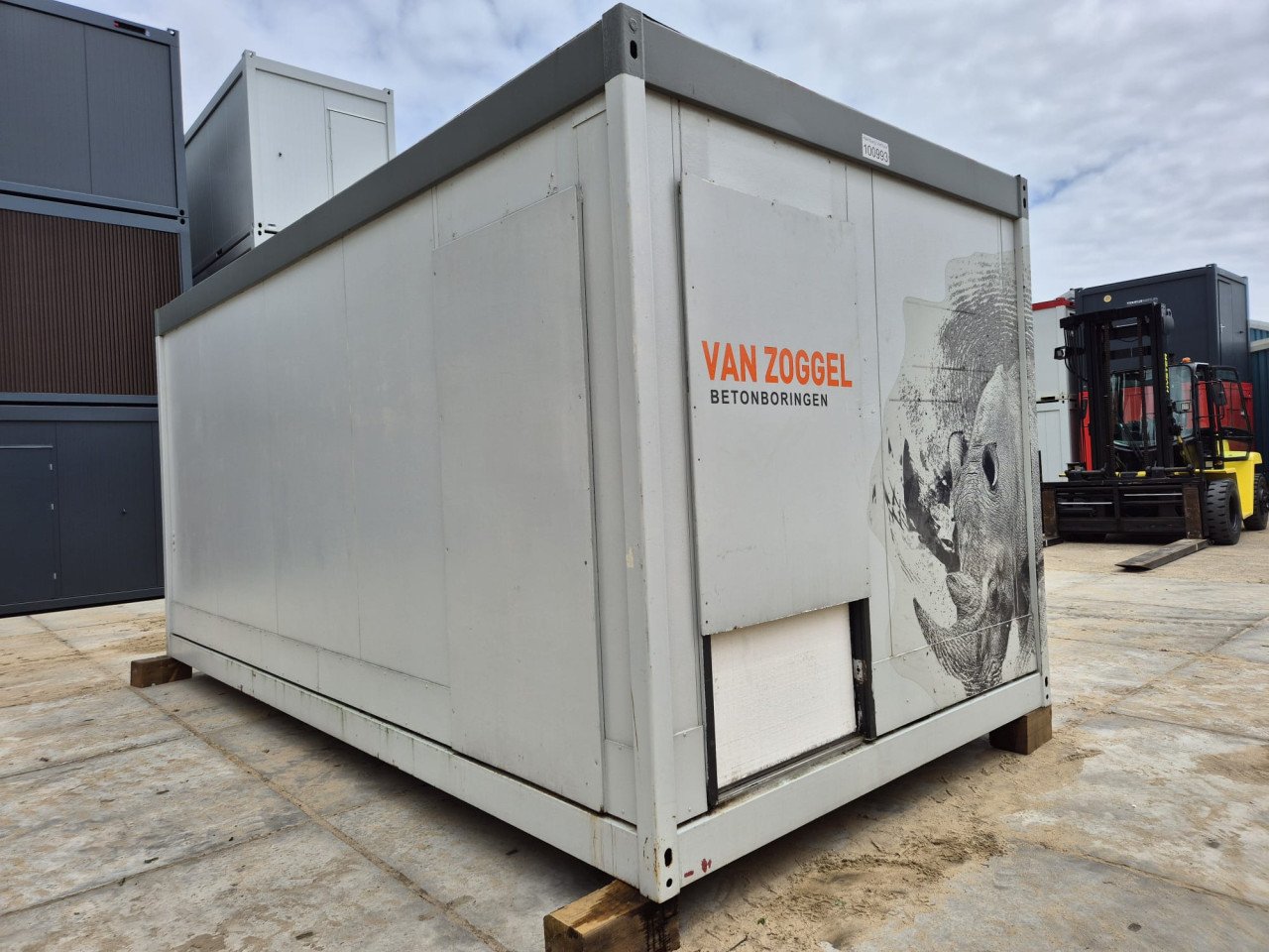 6x3m kantoorunit / woonunit / schaftkeet / bouwkeet