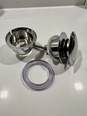 Wastafel pop-up afvoerplug