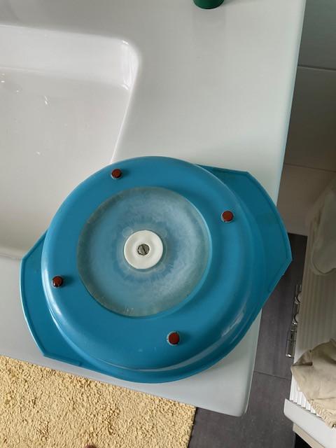 Warmhoudbordje  te vullen met warm water Vintage