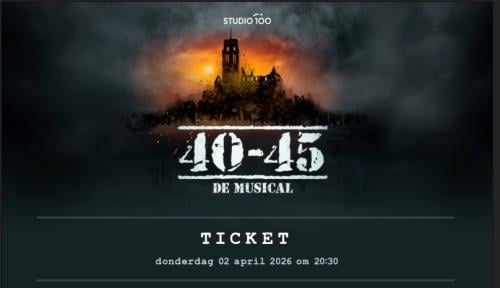 2x 40-45 de Musical 2 april 20:30