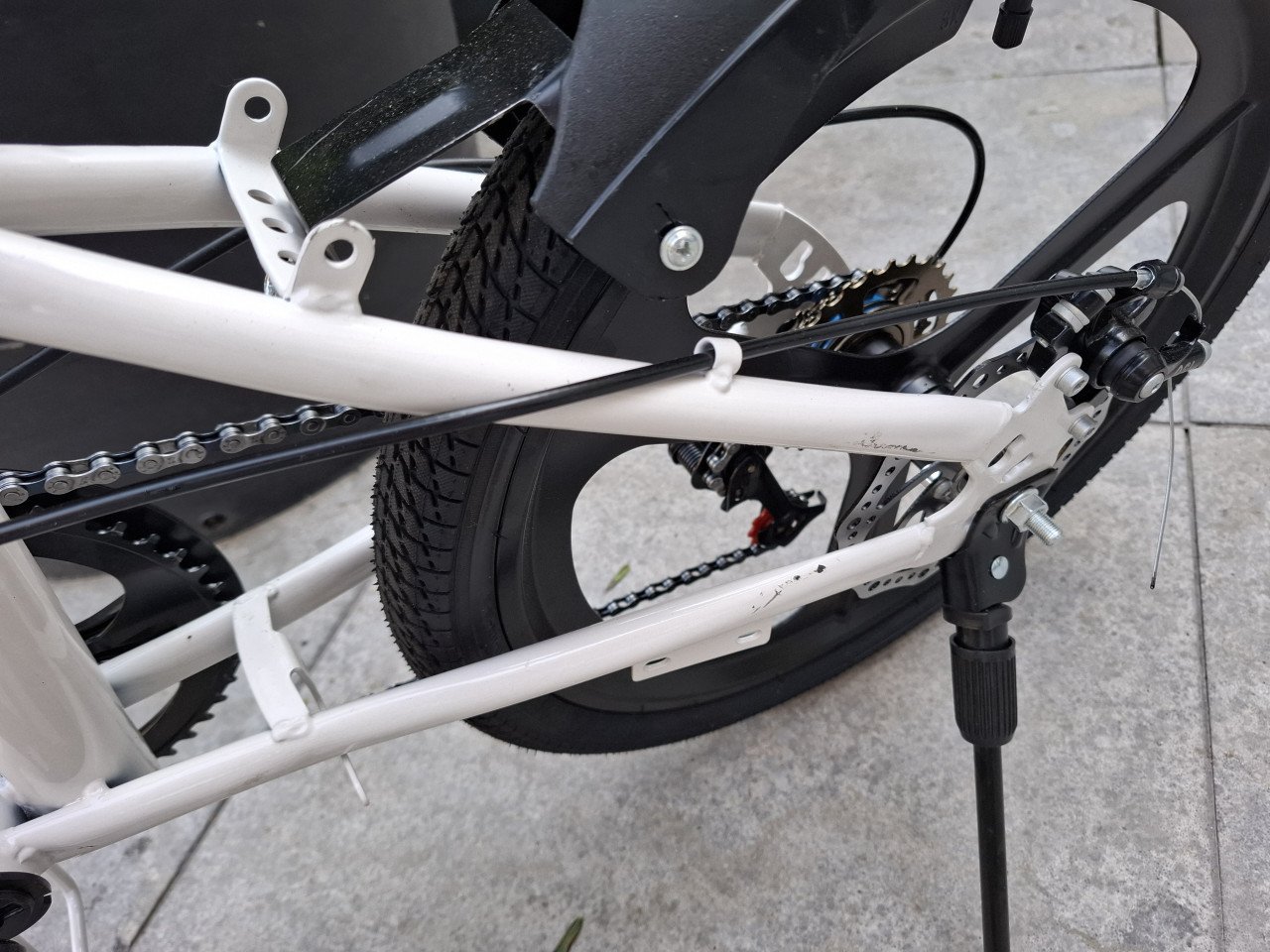 Vouwfiets/ mountainbike stijl. 20inch, wit