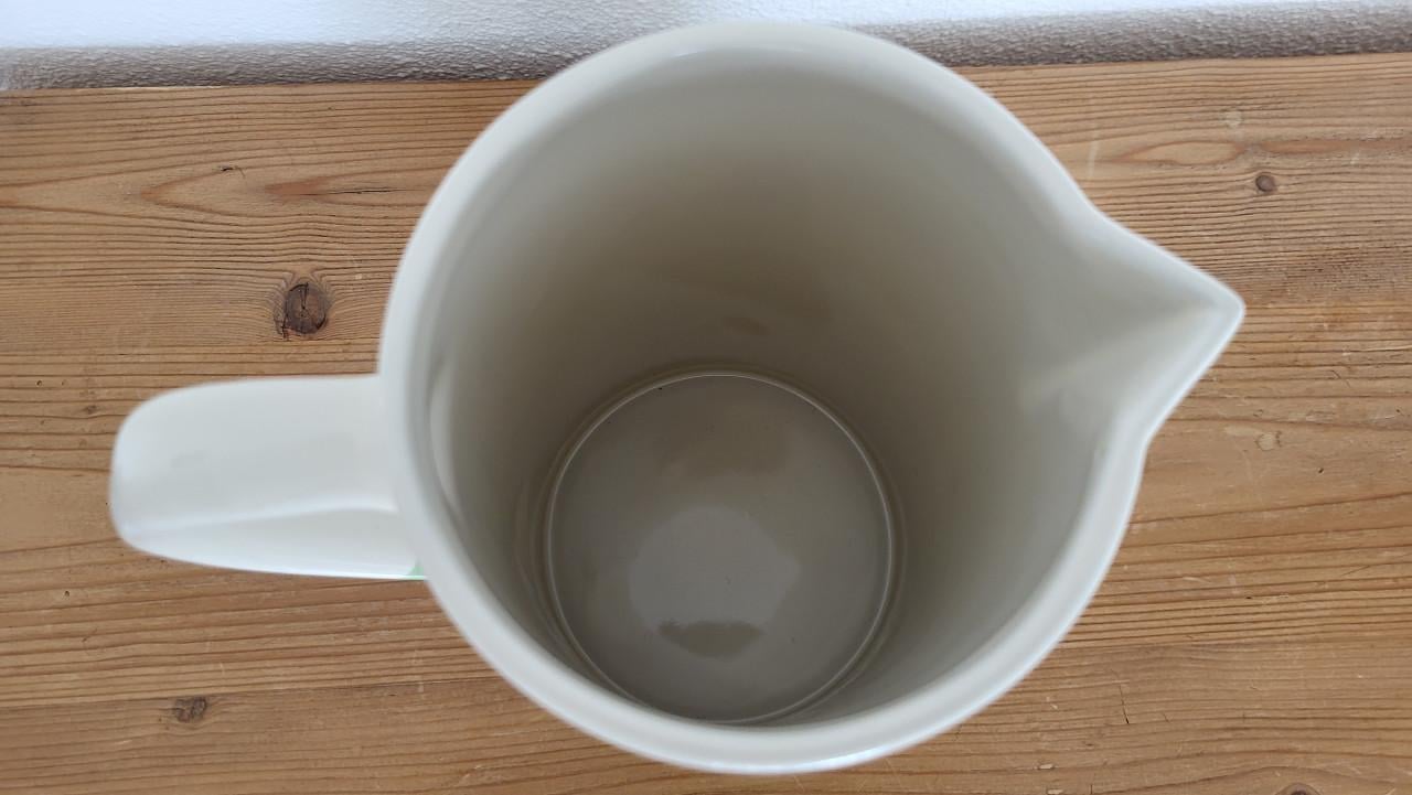 Kan keramiek bicolor h 20,5 cm - NIEUW