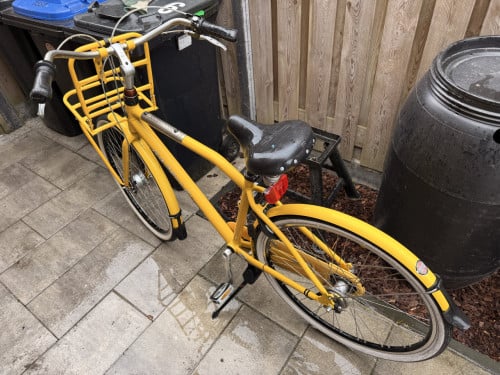 Gele gazelle fiets
