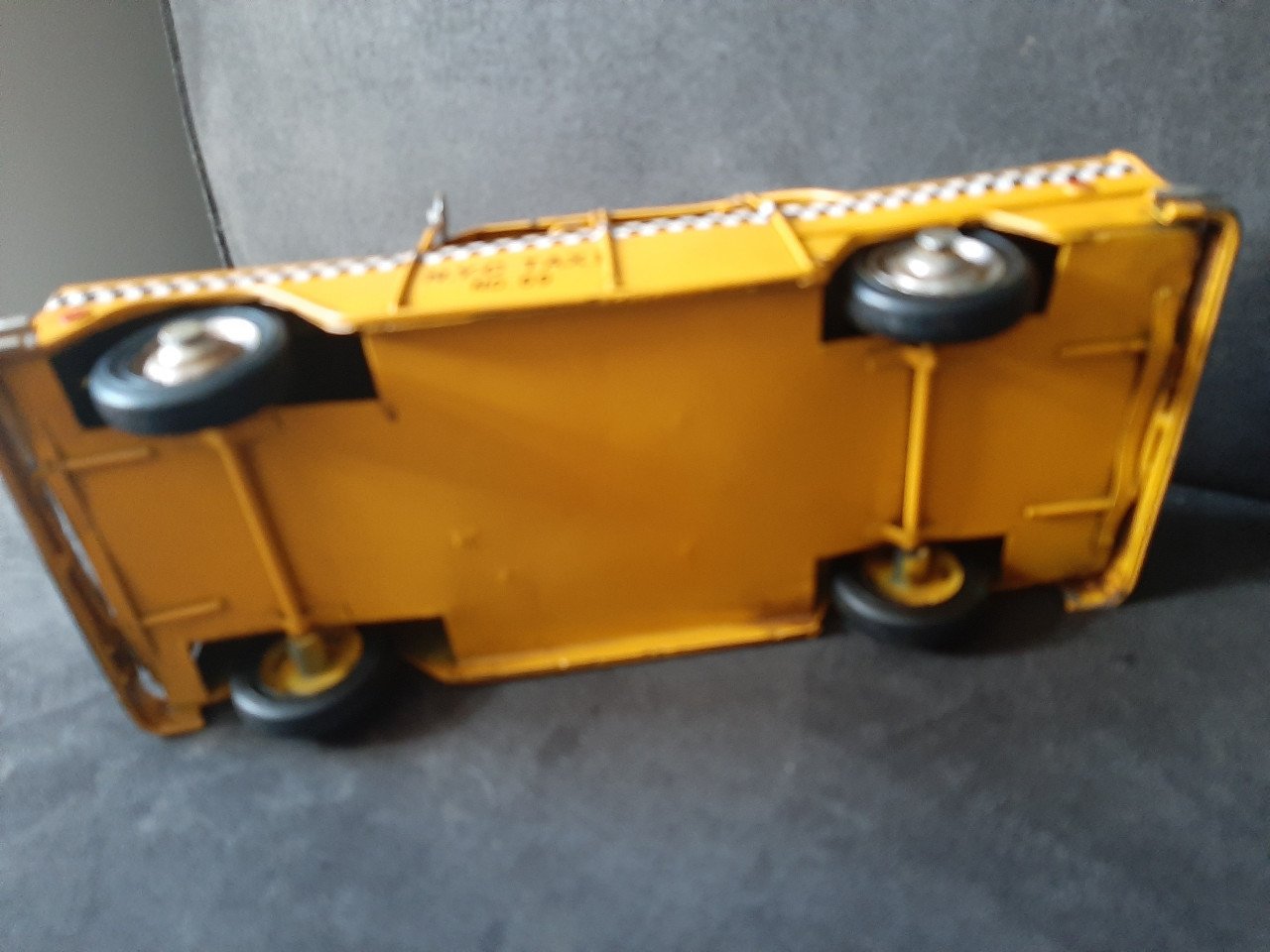 Blikken gele taxi