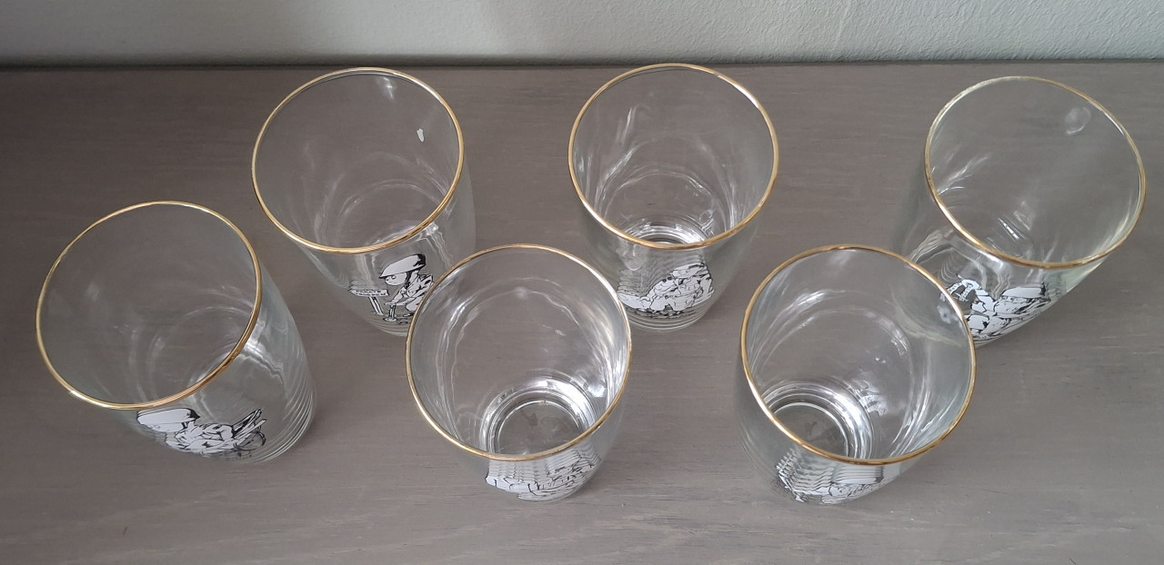 Defensie Glazen: 6 stuks