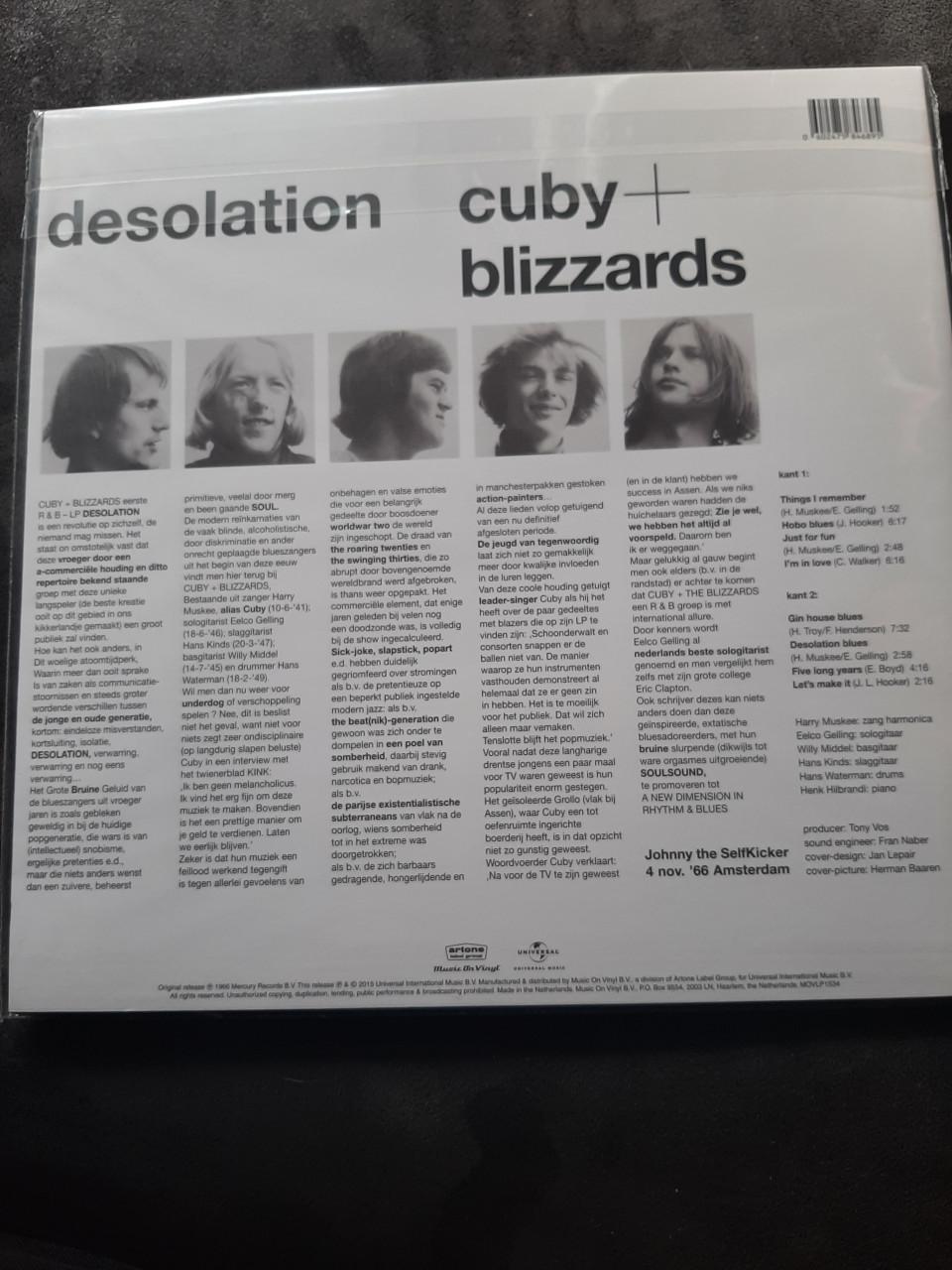 CUBY AND THE BLIZZARDS - DESOLATION ( silver vinyl )