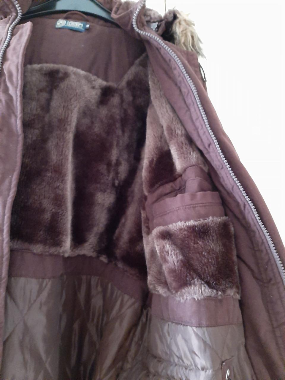 WARME DAMES WINTERJAS - GEVOERD BRUIN - MAAT M