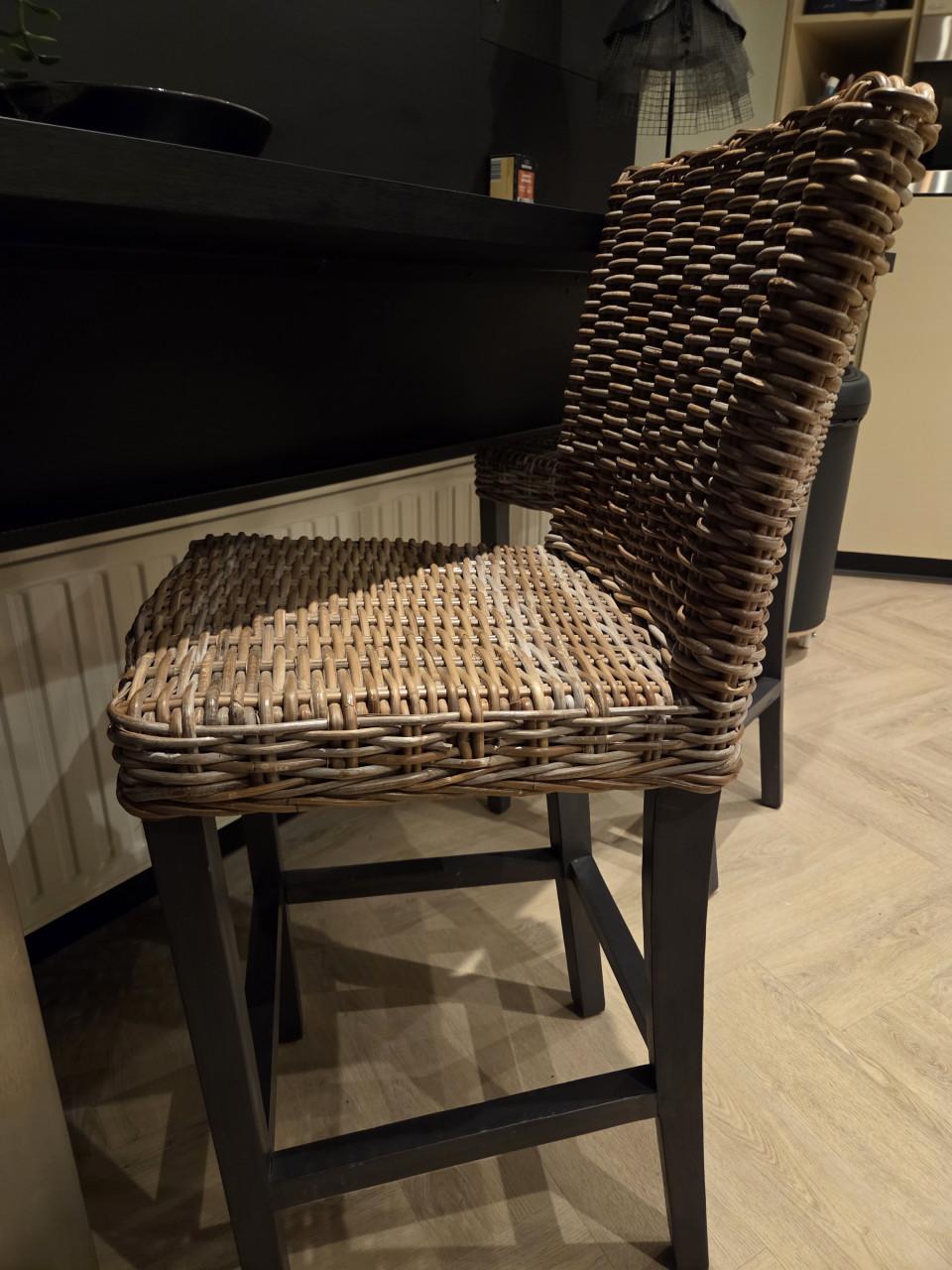 Rotan barkrukken 2 st