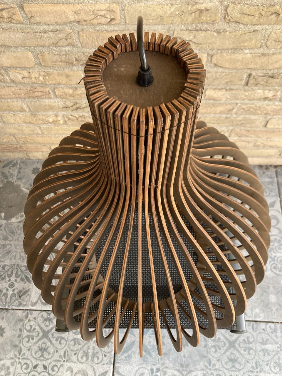 Houten design hanglamp