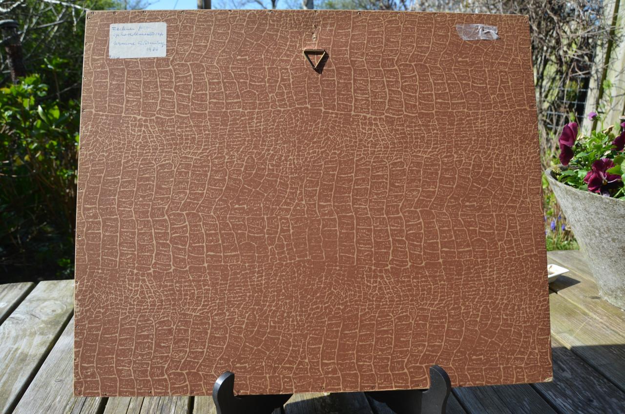 Aquarel G. van Steenbergen 'Poon op het Holl. Diep' 1988 gesigneerd.