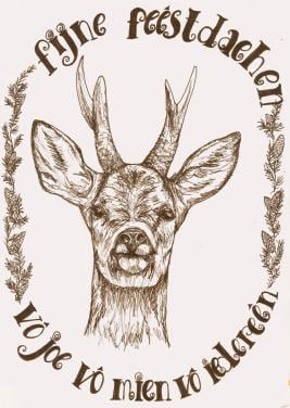 Unieke handgeteknde kerstkaarten