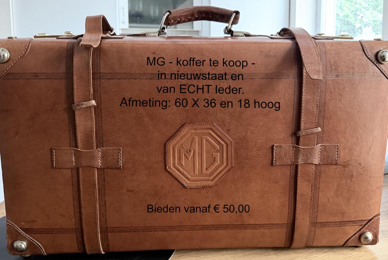 Echt lederen MG koffer