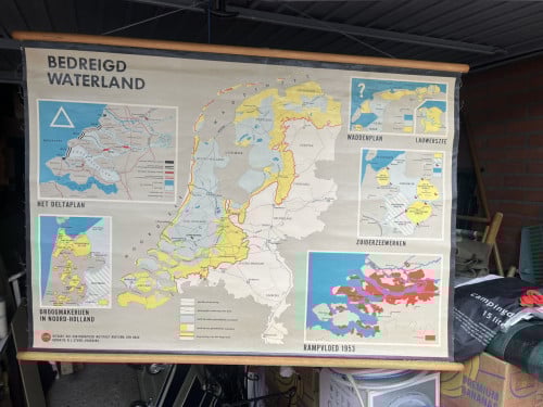 Schoolplaat bedreigd waterland