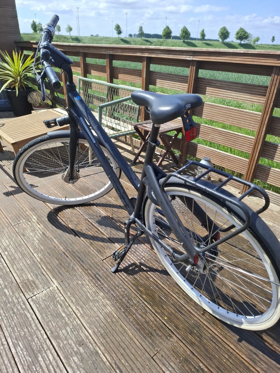 Cortina dames fiets.