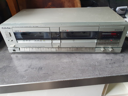 Vintage Technics RS-TR333 R auto reverse dubbel cassettedeck....