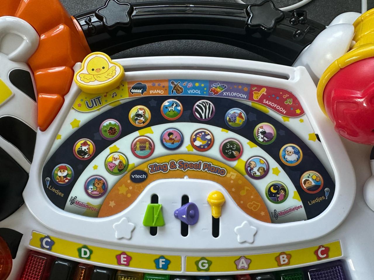 Vtech Zing&speel piano Zebra met microfoon