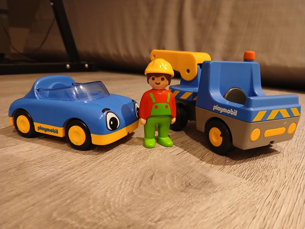 123 playmobil werkman met aanhangwagen, voor Sinterklaas?