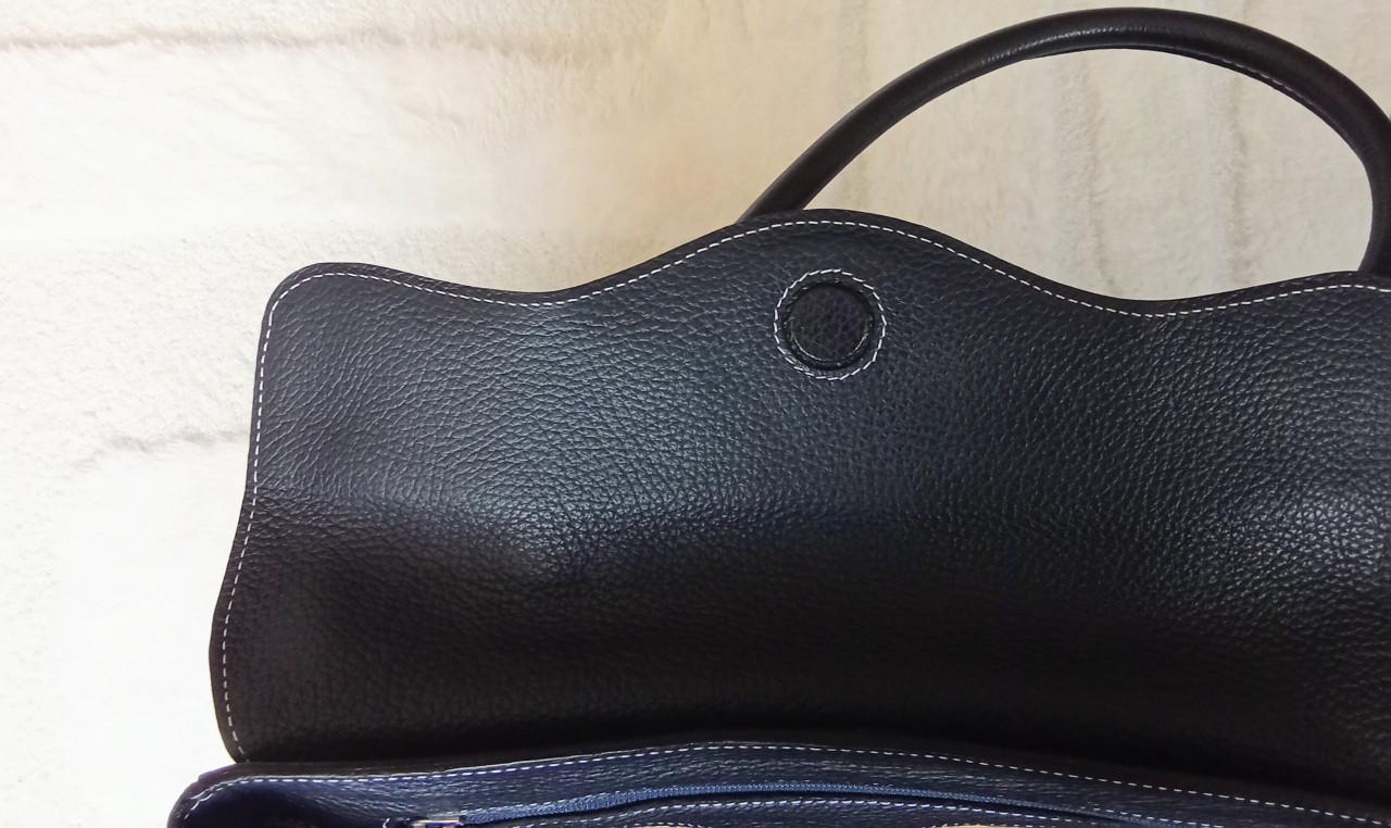 Prachtige zwarte leren tas merk Vanity