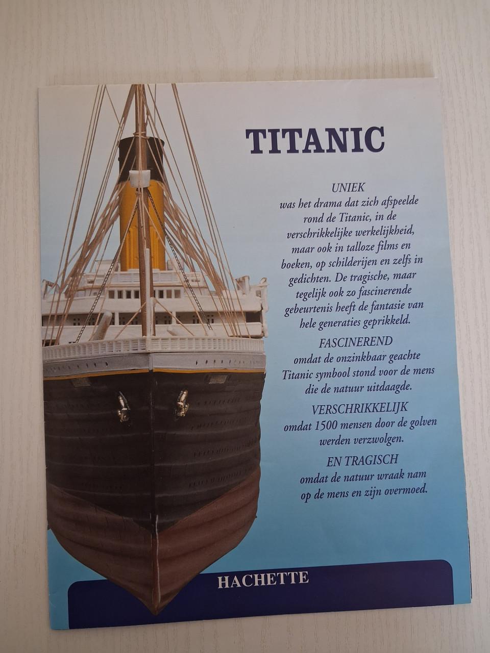 Hachetta Titanic 108cm modelbouw schip