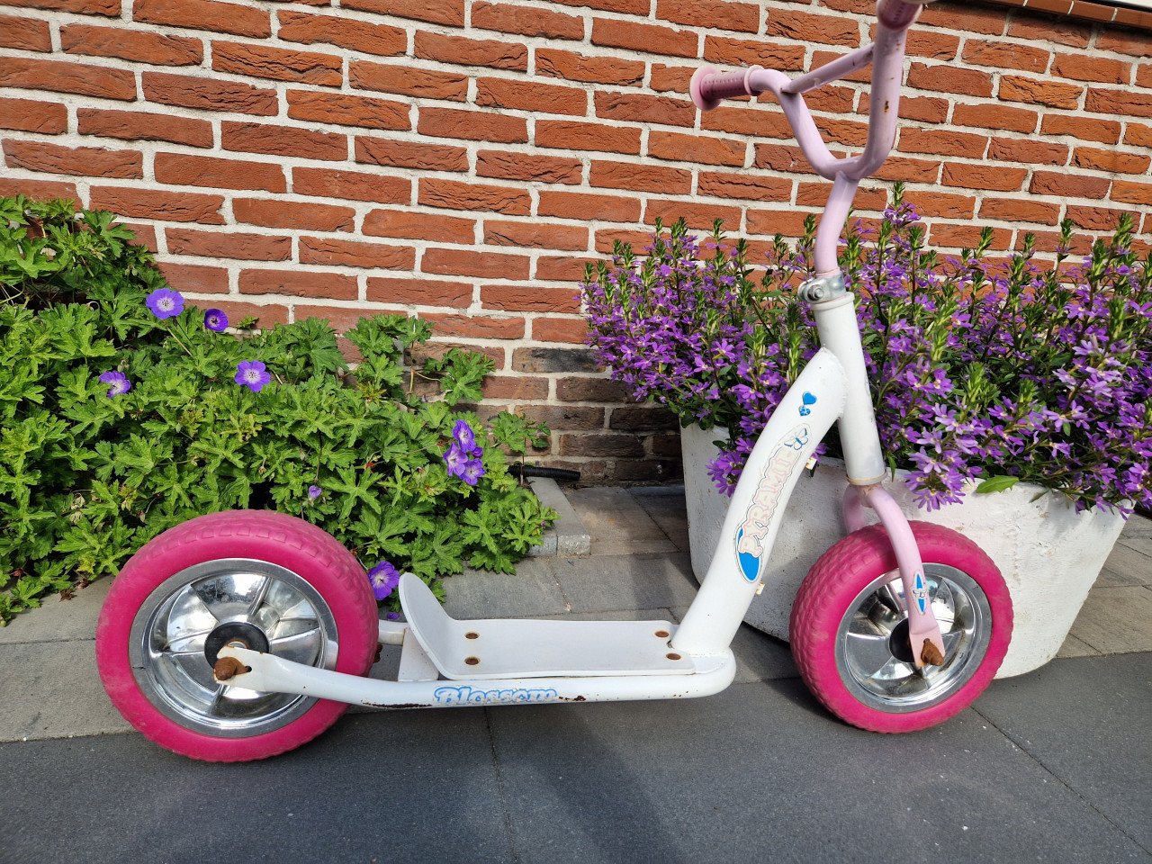 Grote step met antilek banden