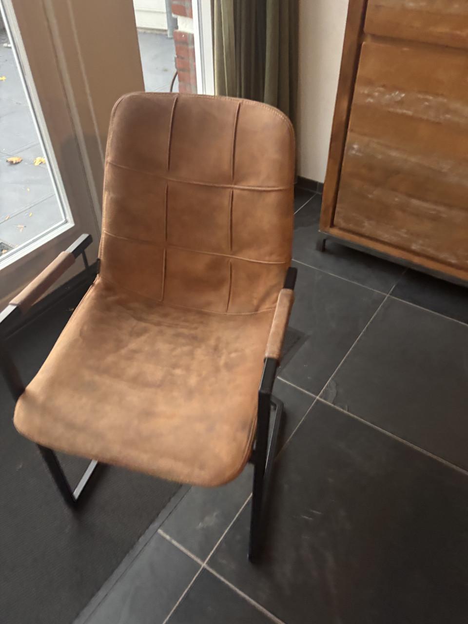 Eetkamerstoelen cognac